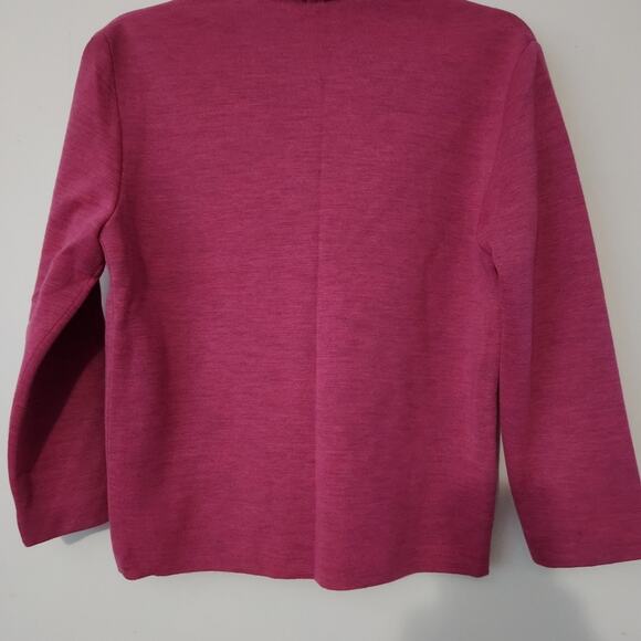 Framo 100% Wool Italian Pink Jacket Sweater Cardigan Shirt Buttons Size Medium - Picture 5 of 5